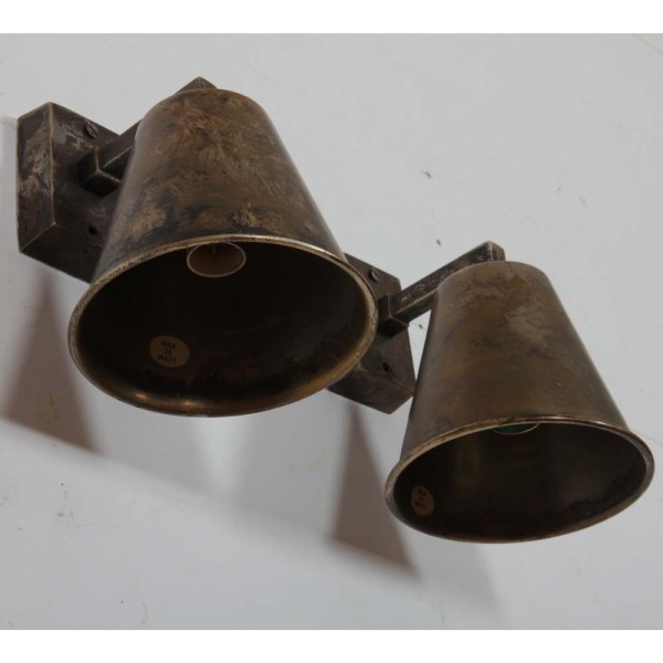 Pair of brass sconces, 20th century work - 