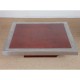 Coffee table in the Willy Rizzo style in burr wood and aluminum, 1970s - 