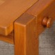 Solid elm dining table for Maison Regain, 1980 - French design