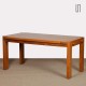 Solid elm dining table for Maison Regain, 1980 - French design