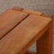 Vintage bench in solid elm, published by Maison Regain, 1980s - 