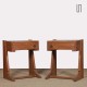 Pair of bedside tables in the Guillerme and Chambron style, 1960s - 