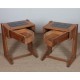 Pair of bedside tables in the Guillerme and Chambron style, 1960s - 