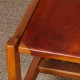 Ensemble de 4 chaises Maison Regain en orme et cuir, 1980 - 