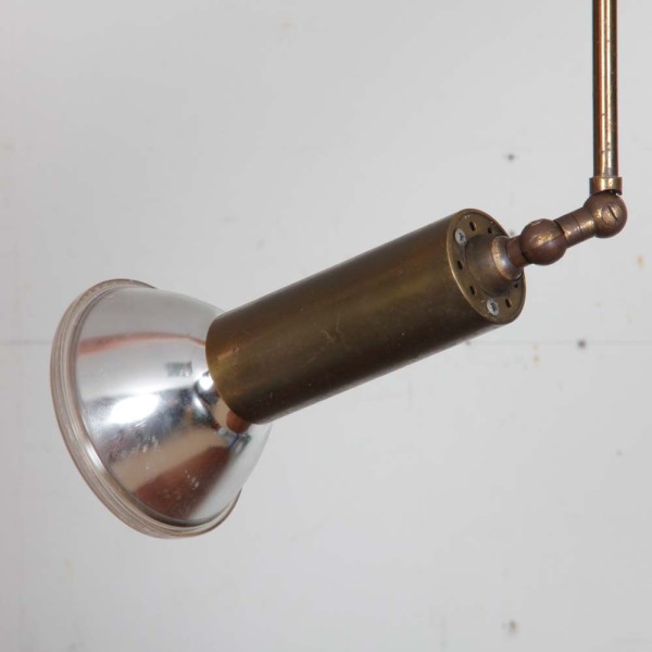 Pair of articulated hanging lamps, 20th century industrial lamps - 