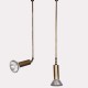 Pair of articulated hanging lamps, 20th century industrial lamps - 