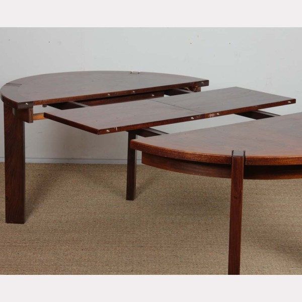 Table de repas en bois extensible des années 1970 - 