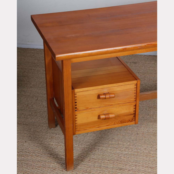 Bureau vintage en pin date des années 1980 - 