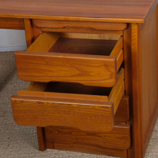 Bureau en bois édité par Hafele dans les années 1980 - 