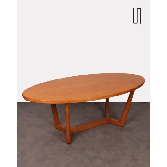 Table basse tchécoslovaque, design vintage soviétique des pays d'Europe de l'Est