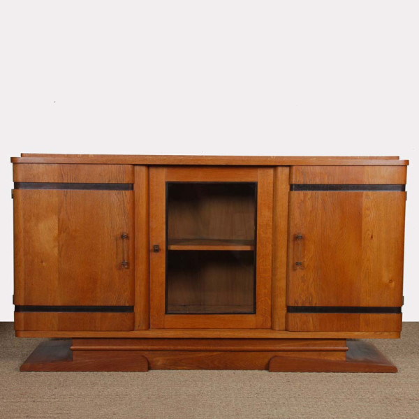 Enfilade, bahut en chêne datant des années 1950 - 