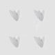 Lot de 4 appliques murales par Philippe Starck pour Flos, modèle Luci Fair, 1989 - 