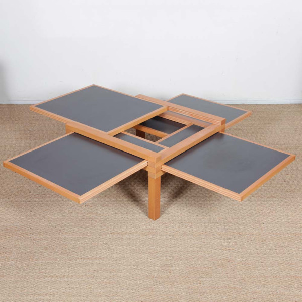 Modular coffee table by Bernard Vuarnesson for Bellato, 1980s - 