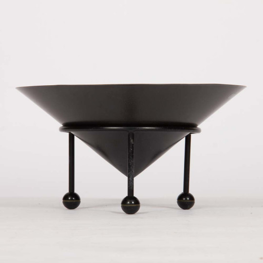 Coupe Orwell noire par Christian Duc, circa 1980 - 