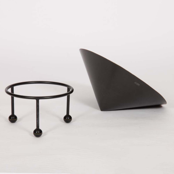 Coupe Orwell noire par Christian Duc, circa 1980 - 