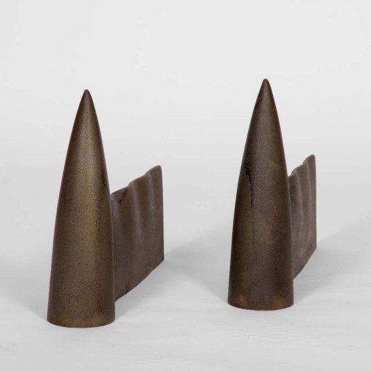 Paire de chenets Tito Lucifer par Philippe Starck pour Owo, 1986 - 