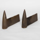 Pair of Tito Lucifer andirons by Philippe Starck for Owo, 1986 - 