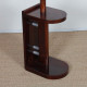 Lampadaire moderniste en bois et métal chromé, attribué à DIM, 1930 - 