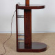 Lampadaire moderniste en bois et métal chromé, attribué à DIM, 1930 - 