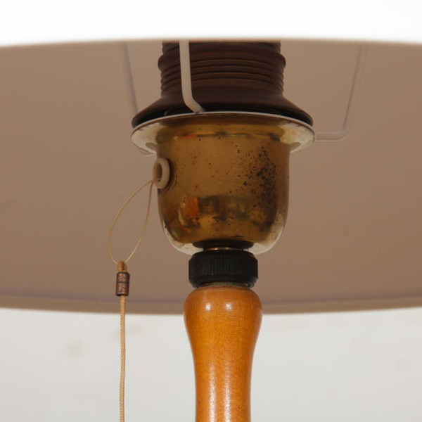 Lampadaire vintage en bois et métal des années 1960 - 