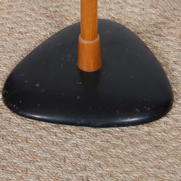 Lampadaire vintage en bois et métal des années 1960 - 