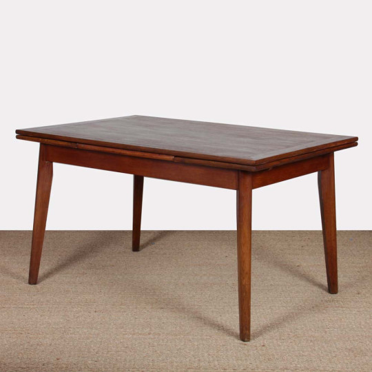 Table de repas extensible en chêne des années 1950 - 