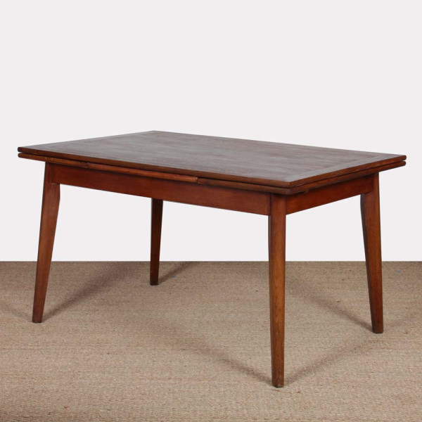 Table de repas extensible en chêne des années 1950 - 