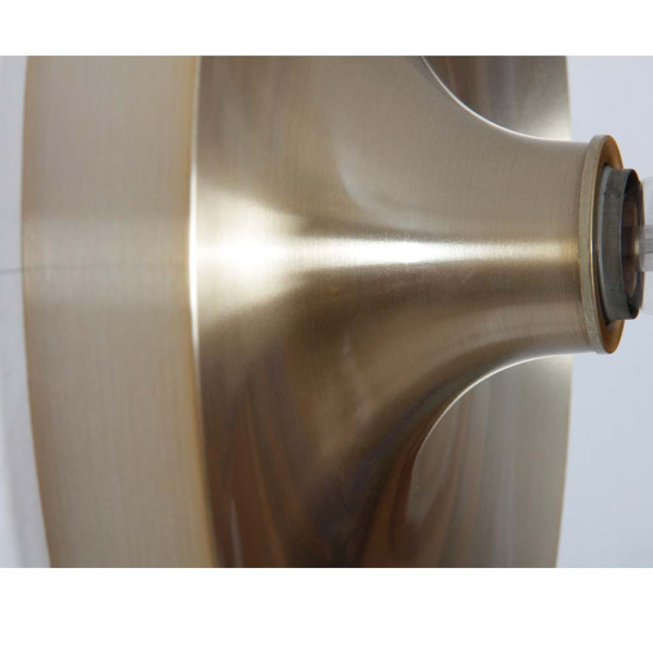 Brushed steel wall light dating from the 1970s - 