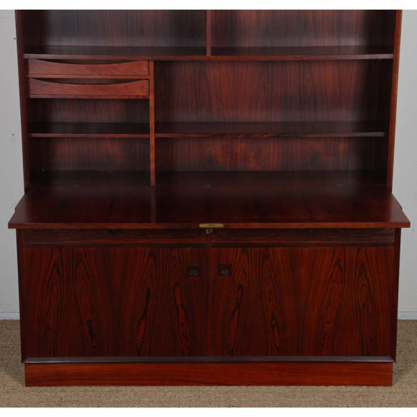 Scandinavian desk in Rio rosewood by Erik Brouer, 1960 - Scandinavian design
