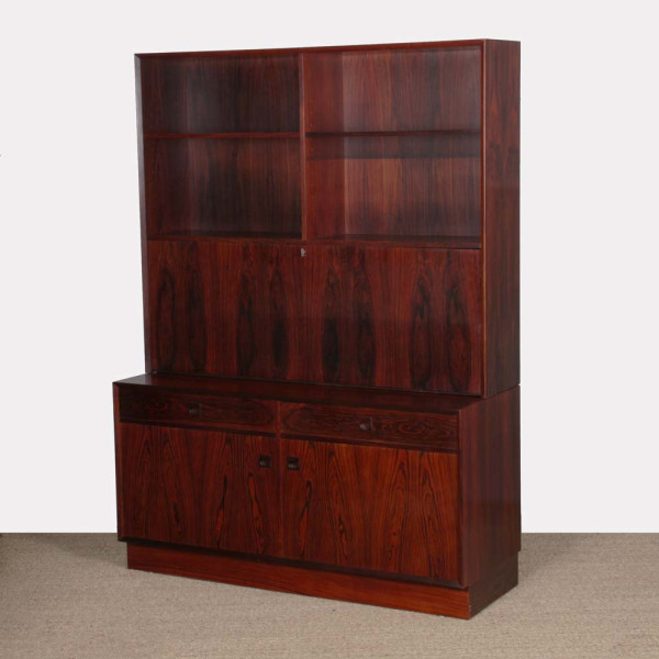 Scandinavian desk in Rio rosewood by Erik Brouer, 1960 - Scandinavian design