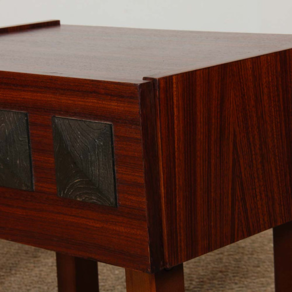 Pair of vintage 1960s wooden bedside tables - 