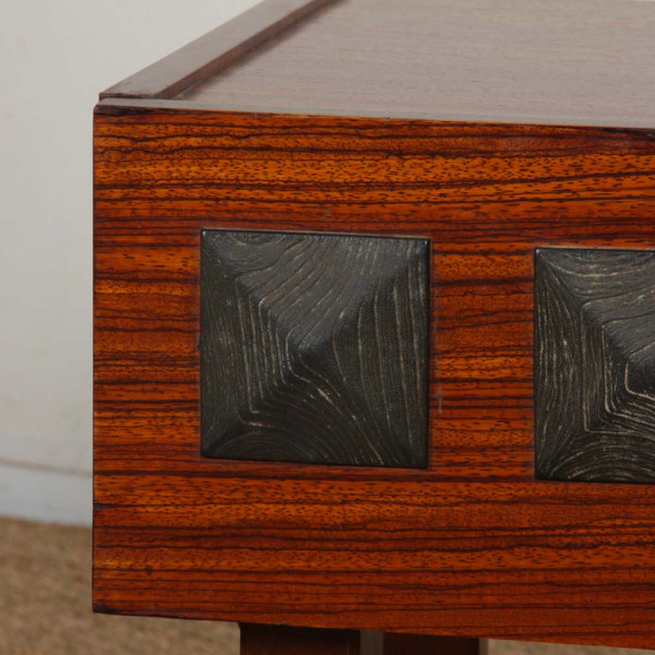 Pair of vintage 1960s wooden bedside tables - 