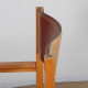 Fauteuil bridge vintage en bois massif et cuir, 1980 - 