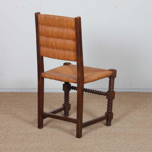 Paire de chaises dans le goût de Charles Dudouyt, 1950 - 