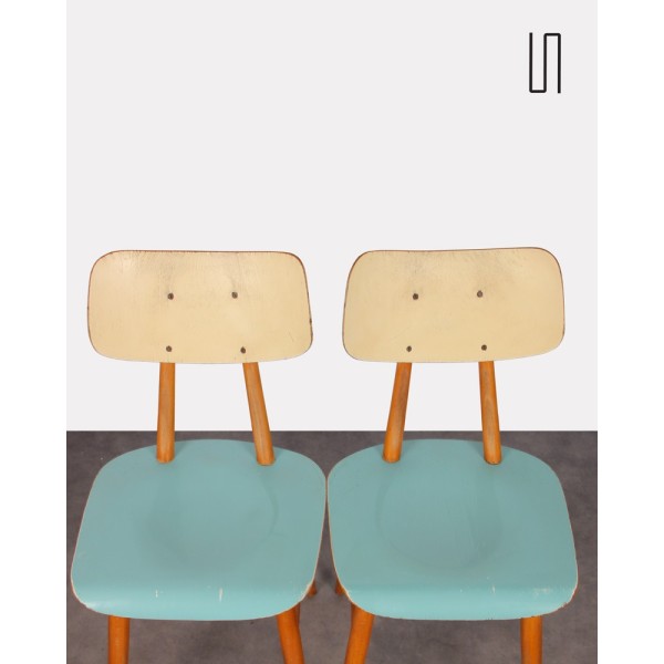 Pair of vintage chairs for the manufacturer Ton, 1960s - Eastern Europe design