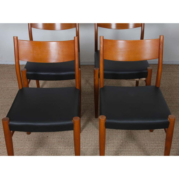 Suite of 6 chairs published by Consorzio Sedie Friuli, 1960 - 