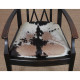 Wood and hide bridge chair, early 20th century - 
