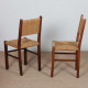 Paire de chaises rustiques en bois et corde, 1940 - 