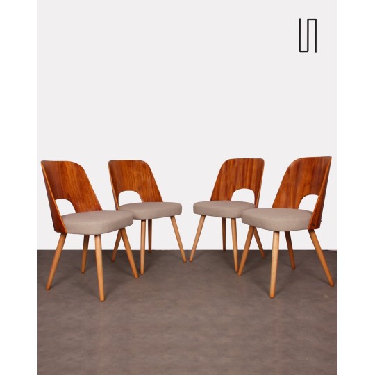 Suite de 4 chaises par Oswald Haerdlt, 1950 - Design d'Europe de l'Est