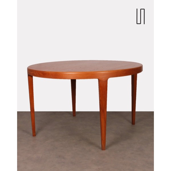 Table de repas ronde, design scandinave vintage, 1960 - Design Scandinave