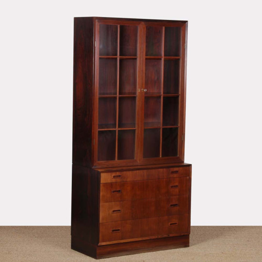 Rosewood display cabinet/bookcase by Lyby Mobler, 1960 - Scandinavian design