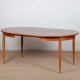 Table de repas ronde et extensible en bois, 1960 - 