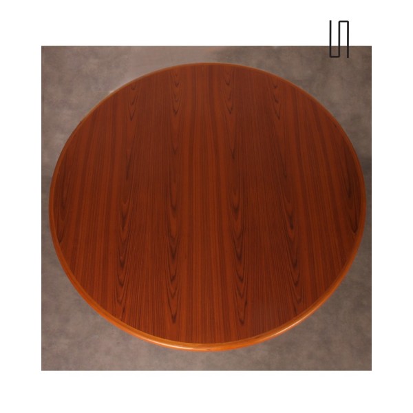 Table de repas ronde, design scandinave vintage, 1960 - Design Scandinave