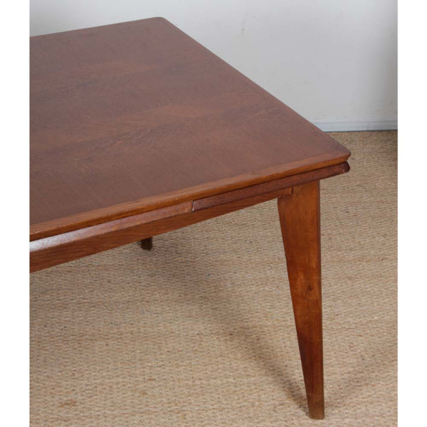 Table de repas rectangulaire extensible des années 1950 - 