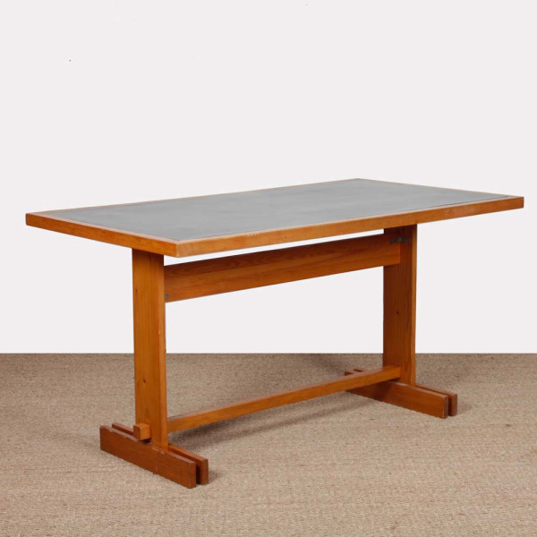 Rectangular pine dining table, 20th century work - 