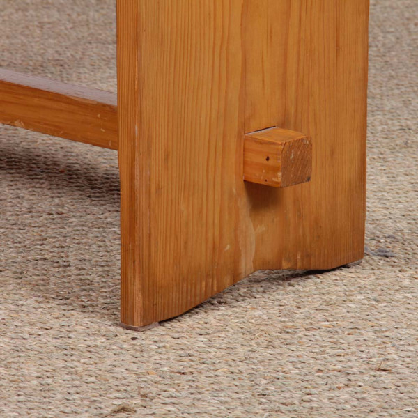 Vintage pine bench, 20th century craftsmanship - 
