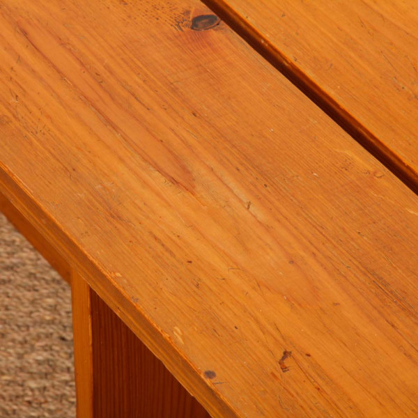 Banc vintage en pin, travail du XXe siècle - 