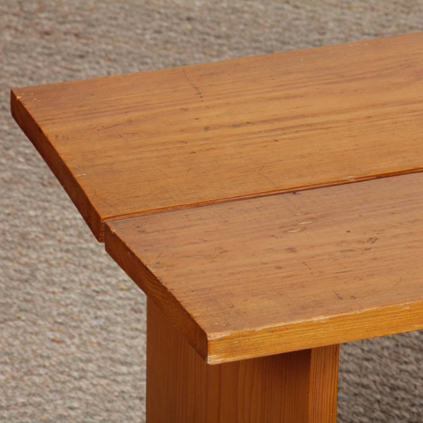 Vintage pine bench, 20th century craftsmanship - 
