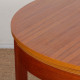 Table de repas ronde extensible en teck, 1970 - 