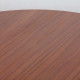 Table de repas ronde extensible en teck, 1970 - 